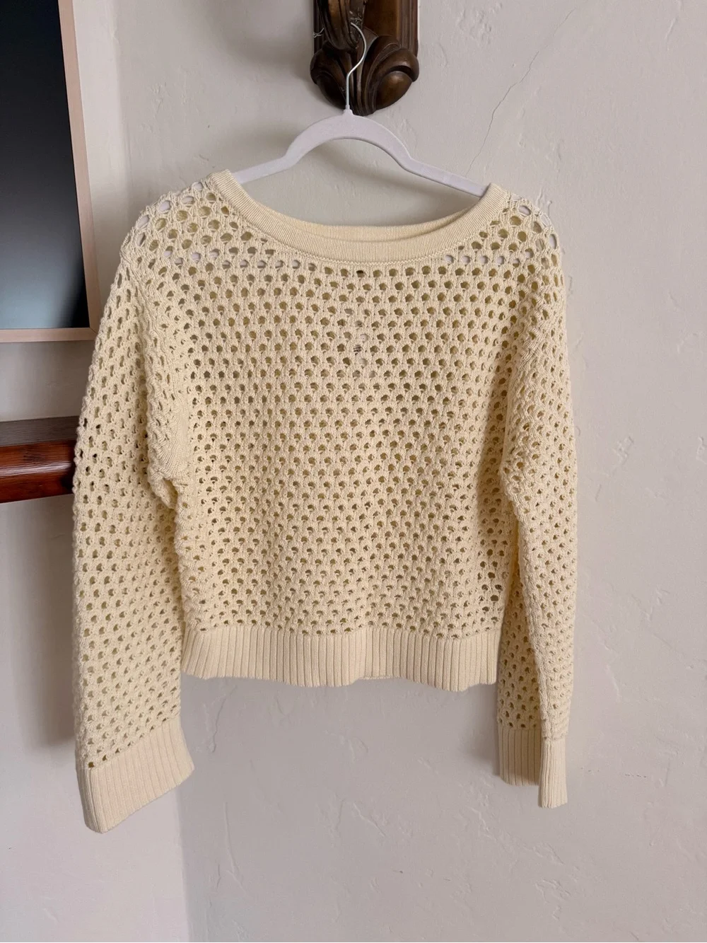 J. Crew Pointelle boatneck sweater Small NWT Coastal Casual